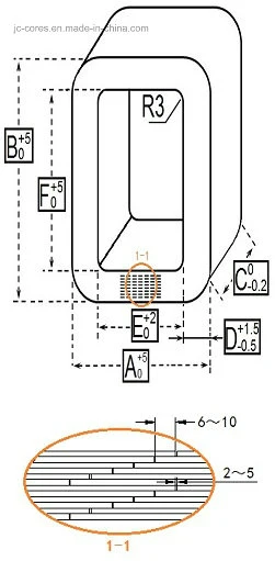 2500kVA Three Phase Wound Core for Distribution Transformer