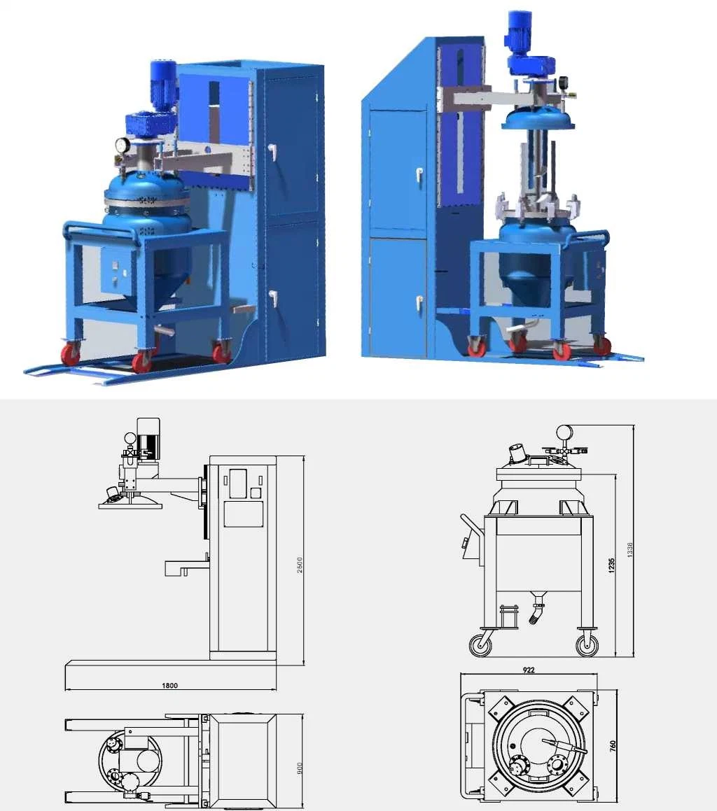 Injection Trolley and Mixing with APG Machine for Transformer CT PT