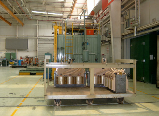 Processo de enchimento de óleo de transformador amorfo Teste eléctrico preliminar Secagem a vácuo